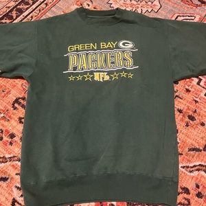 Majestic Vintage Green Bay Packer Crew Neck L